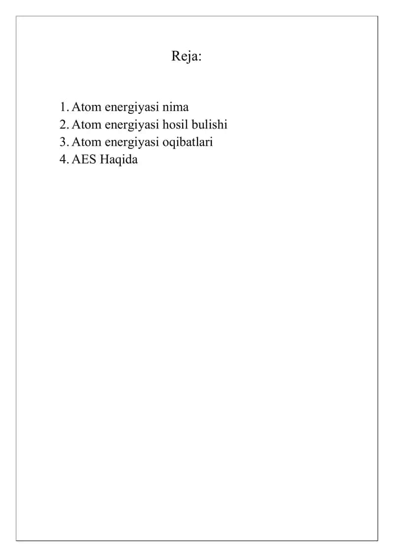 Atom energiyasi