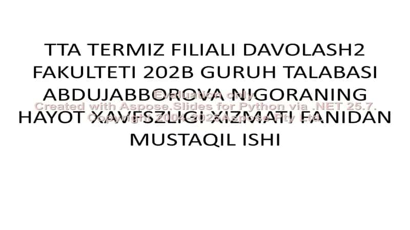 Mehnetni muhofaza qilishning huquqiy asoslari