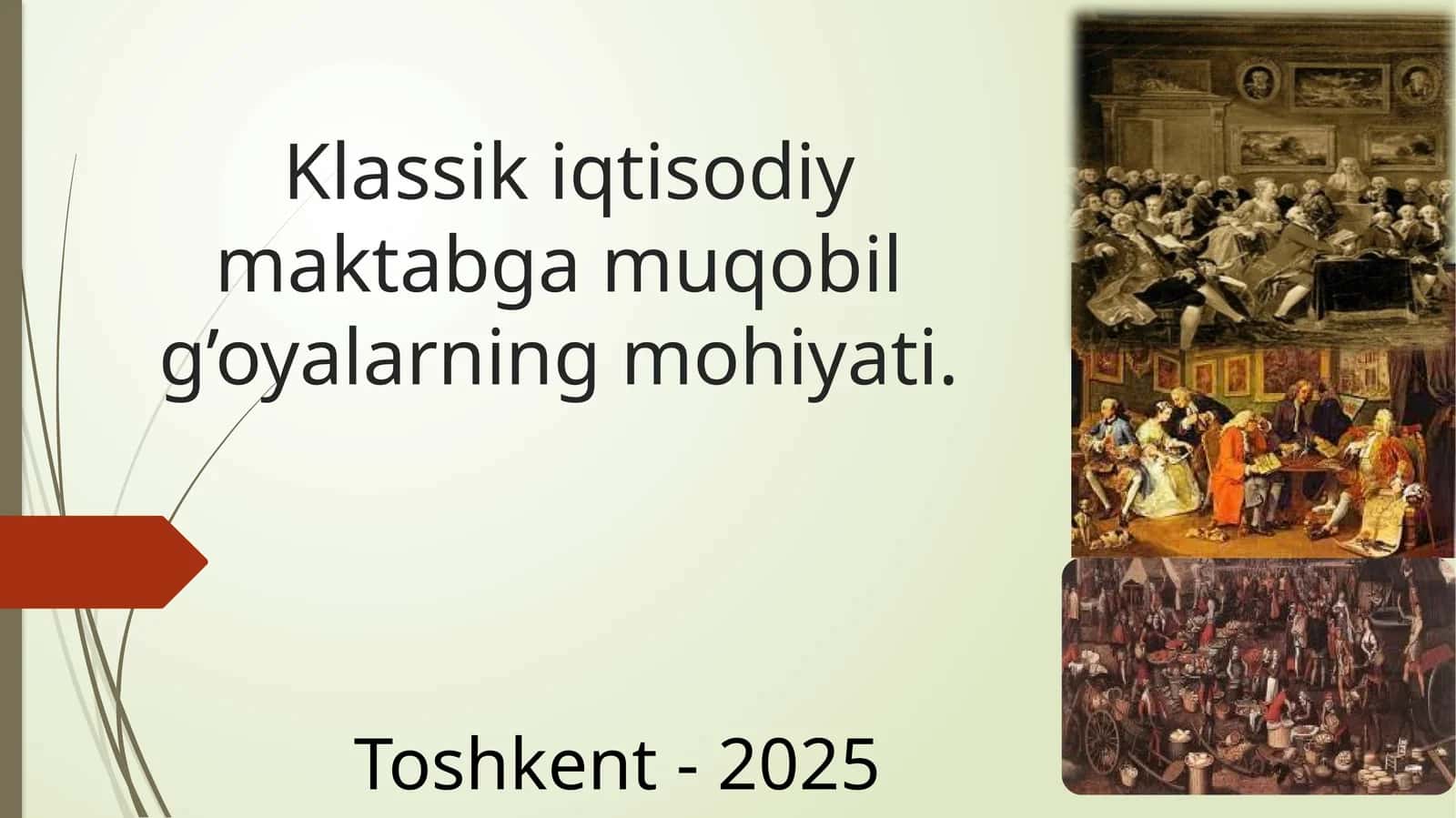 Klassik iqtisodiy maktabga muqobil g’oyalarning mohiyati