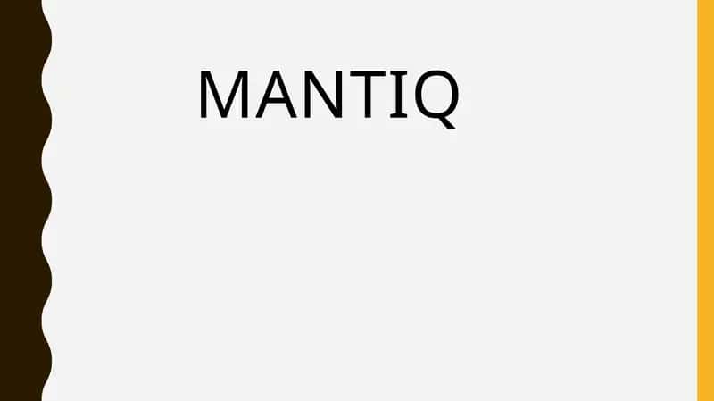 Mantiq