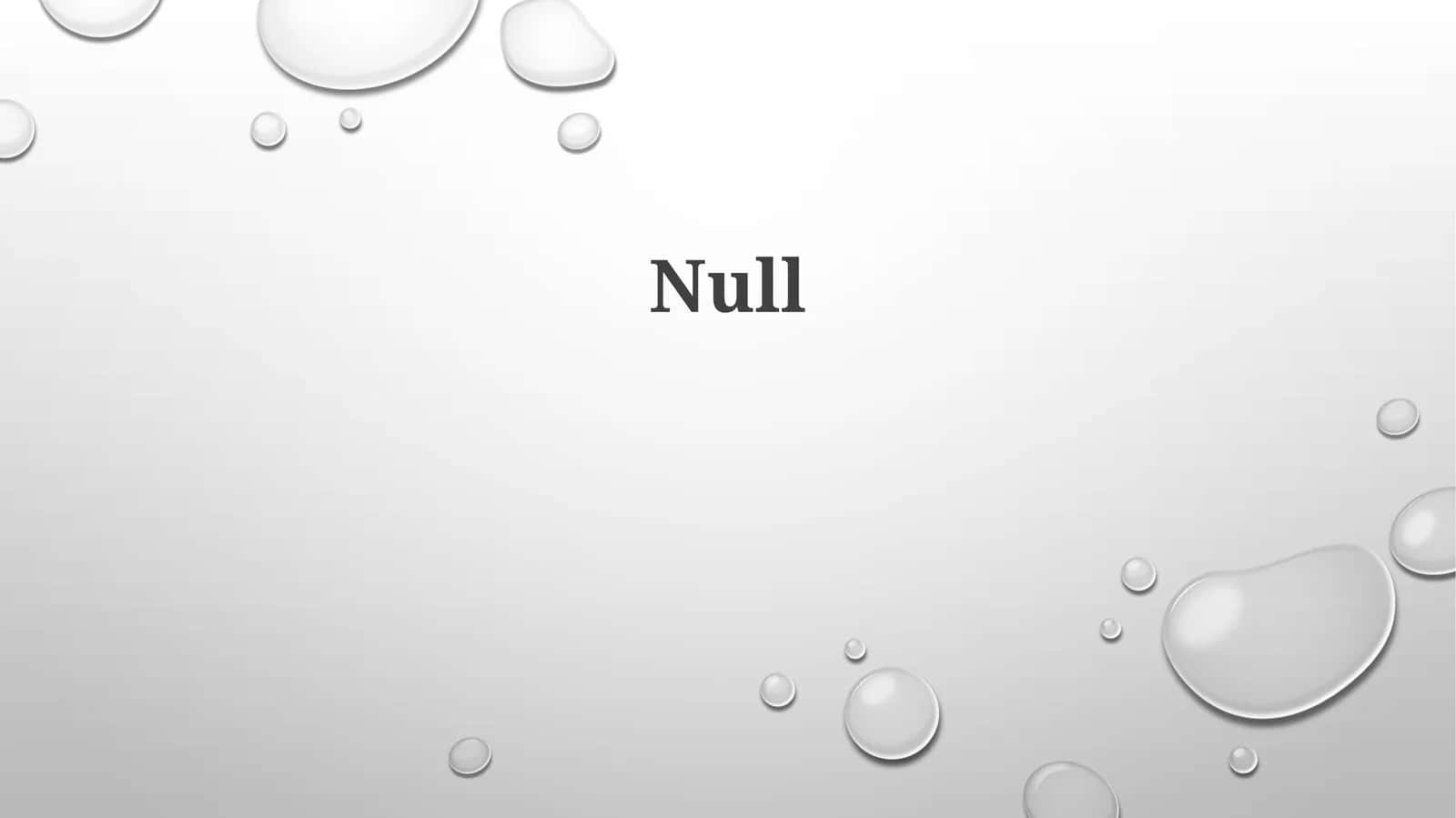 Null