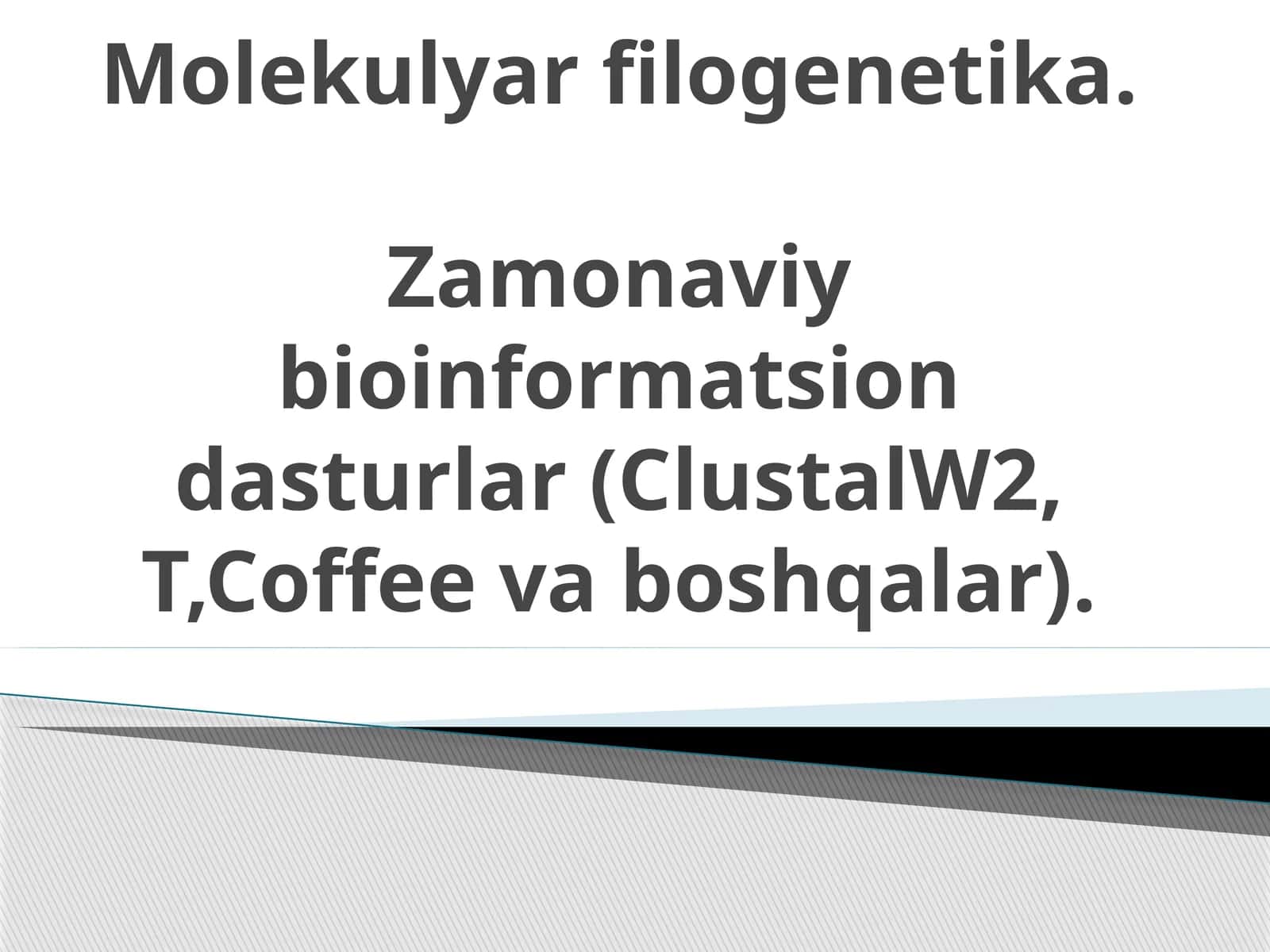 Molekulyar filogenetika