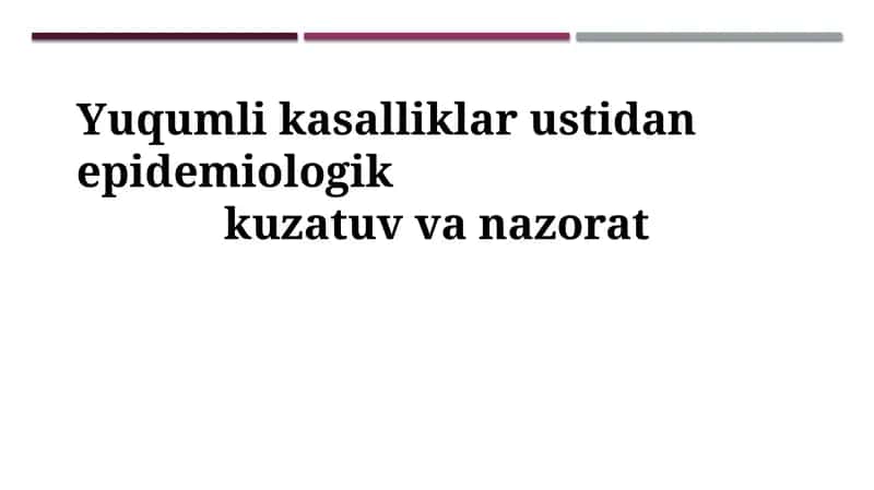Epidemiologiya