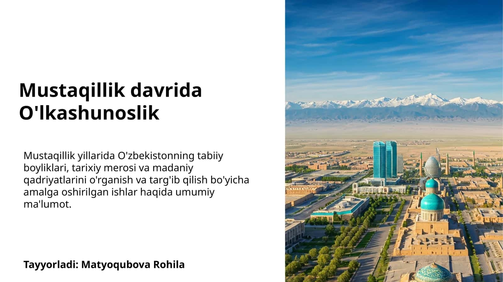 Mustaqillik davrida O'lkashunoslik