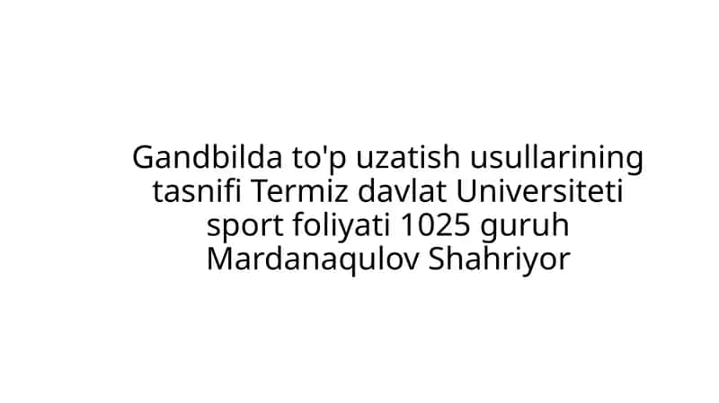 Gandbol ta'limi
