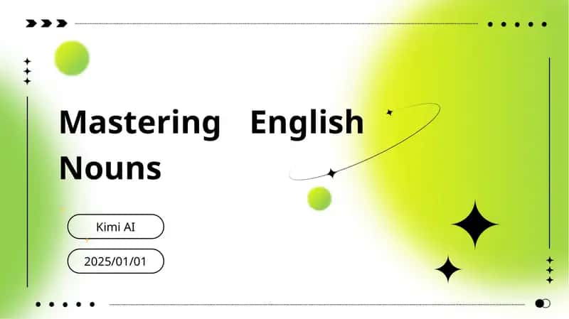 Mastering English Nouns