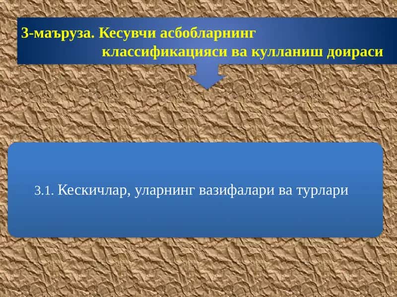 Кесиш юли билан ишлаб чиқариш