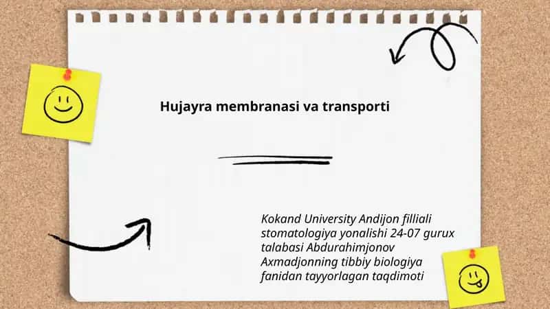 Hujayra membranasi va transporti