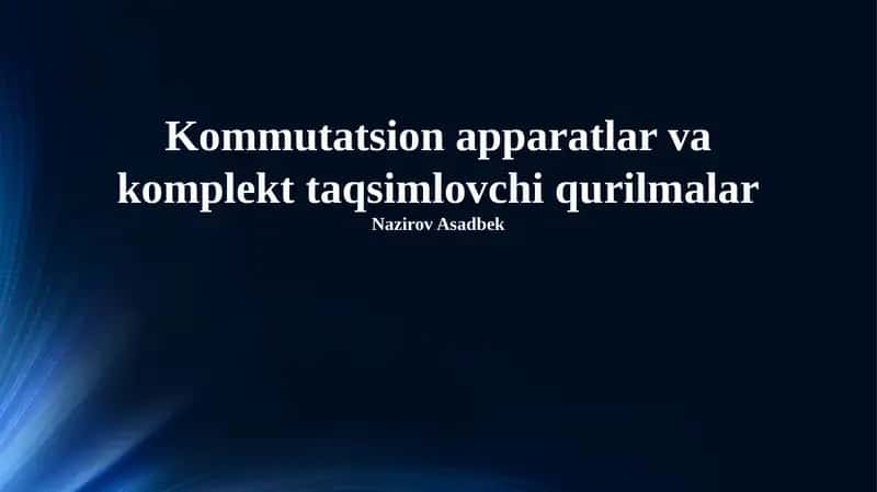 Kommutatsion Apparatura