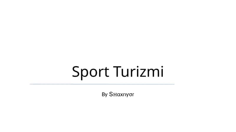 Sport Turizmi