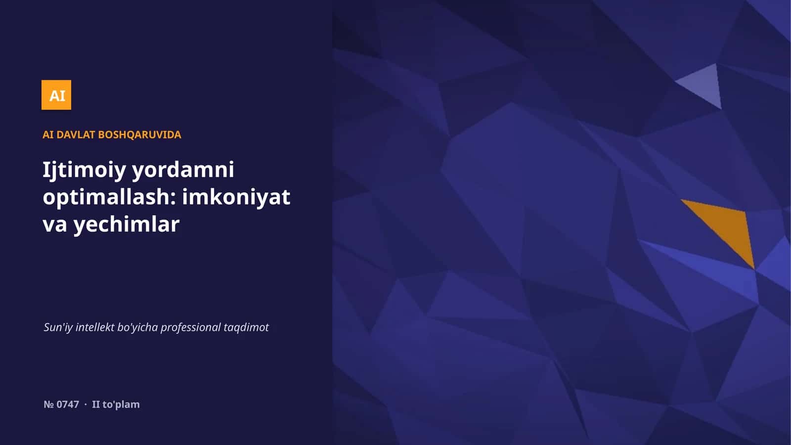 AI DAVLAT BOSHQARUVIDA