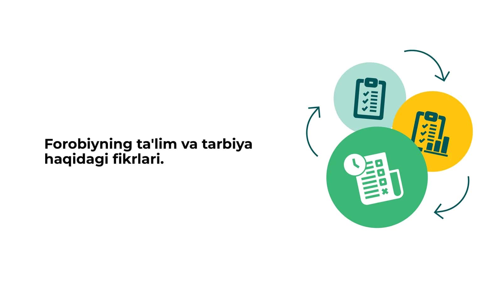 Forobiyning ta'lim va tarbiya haqidagi fikrlari.