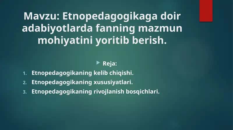 Etnopedagogika