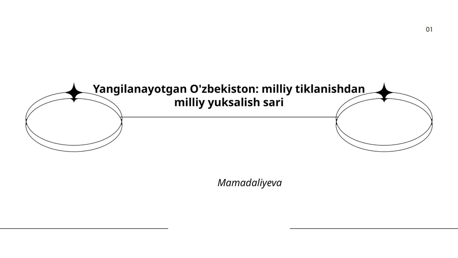 Yangilanayotgan O'zbekiston: milliy tiklanishdan milliy yuksalish sari Mamadaliyeva
