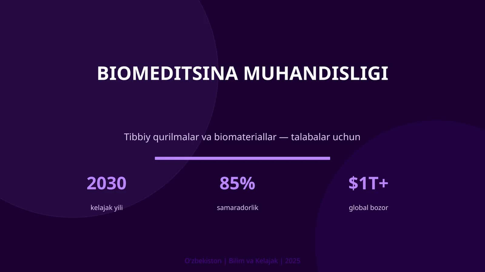 BIOMEDITSINA MUHANDISLIGI