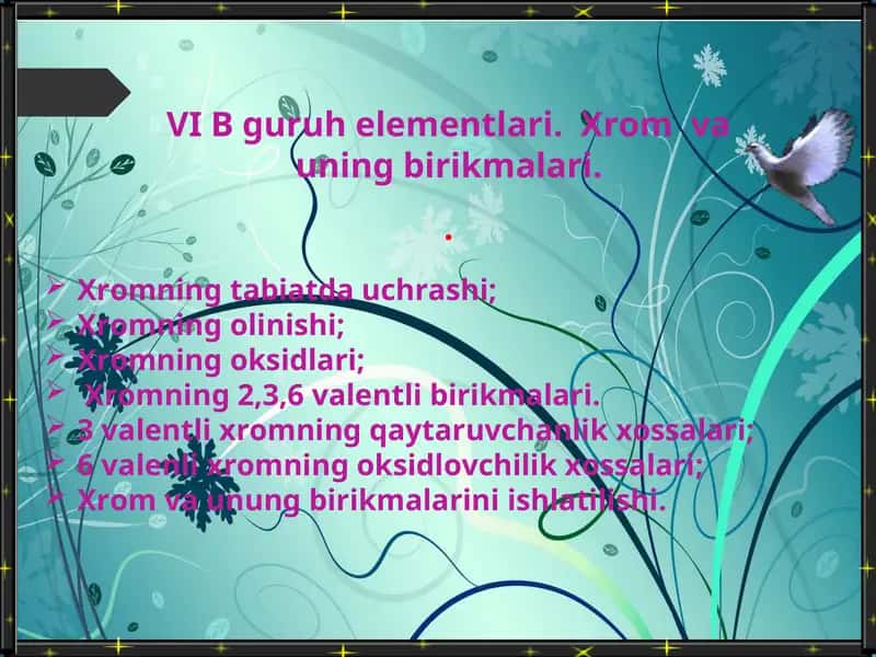 Xrom va uning birikmalari