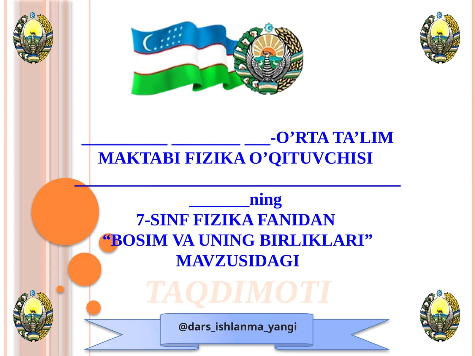 Bosim va uning birliklari