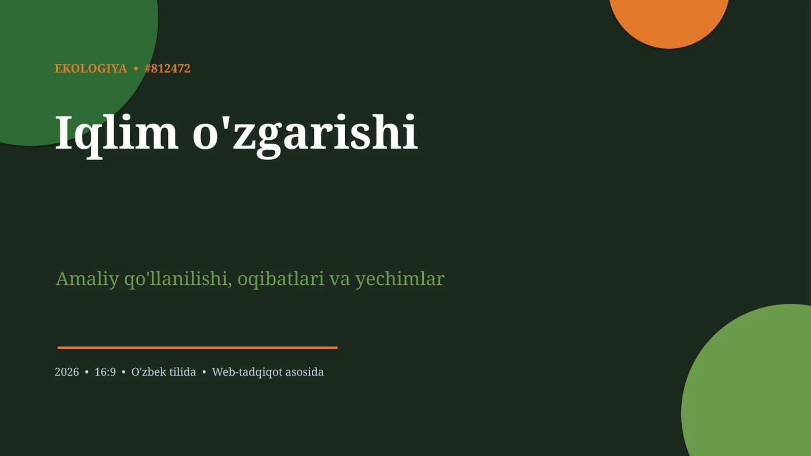 EKOLOGIYA