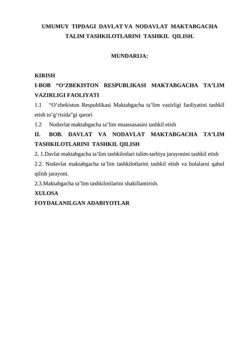 Mavzuning dolzarbligi