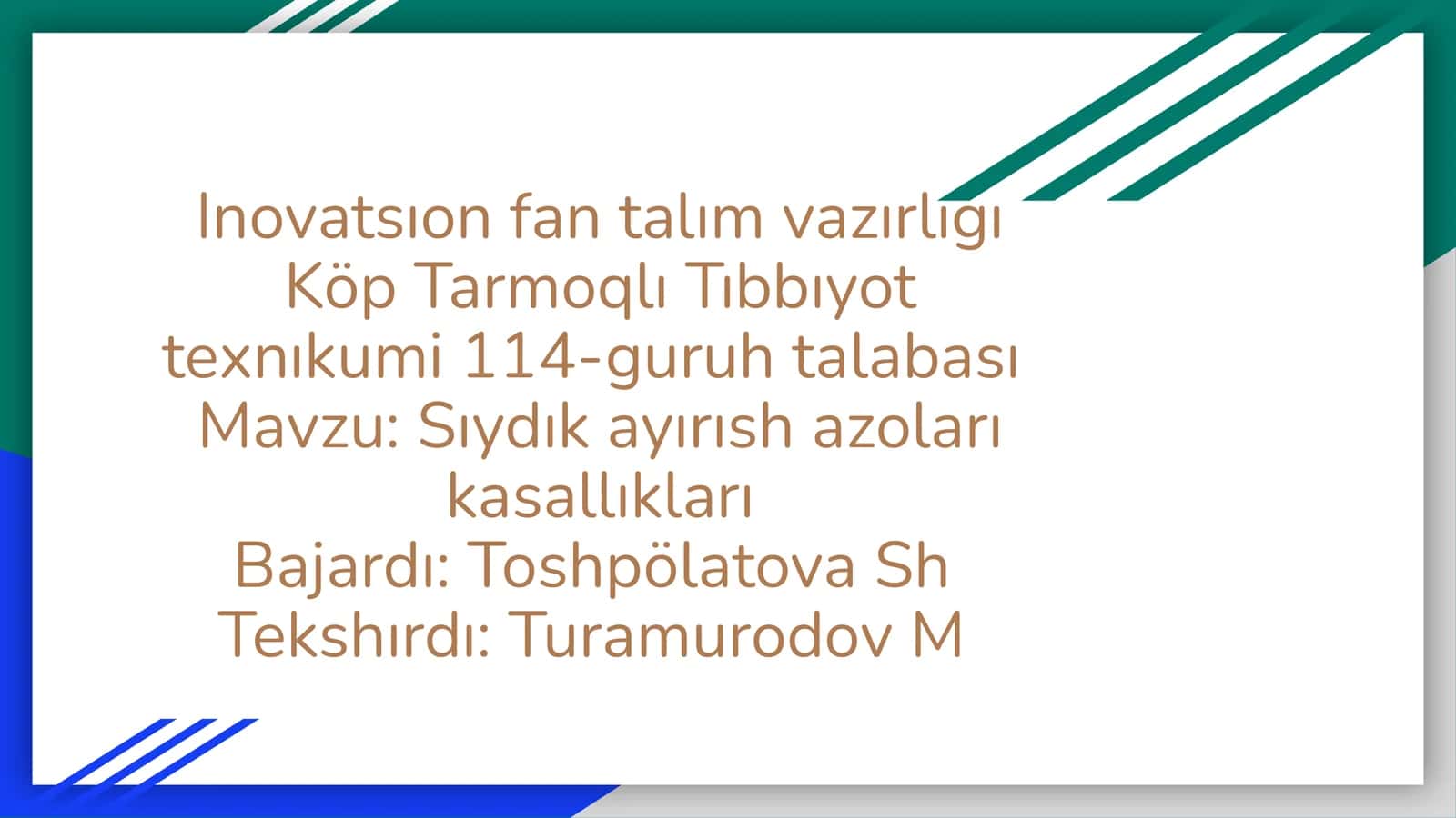 Sıydık ayırısh azoları kasallıkları