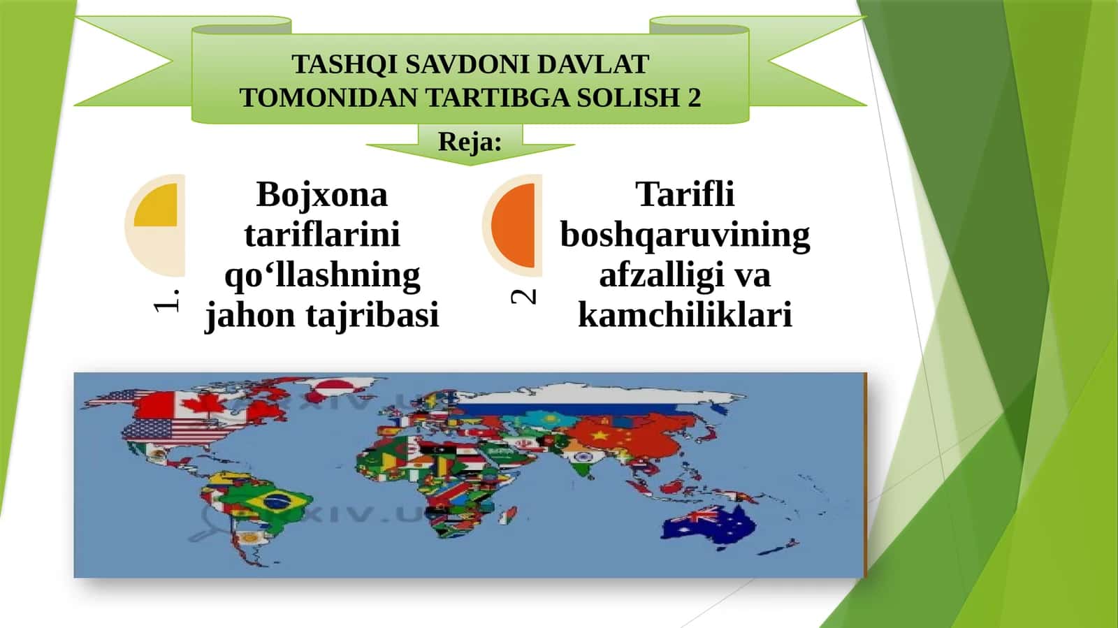 Tashqi savdoni davlat tomonidan tartibga solish