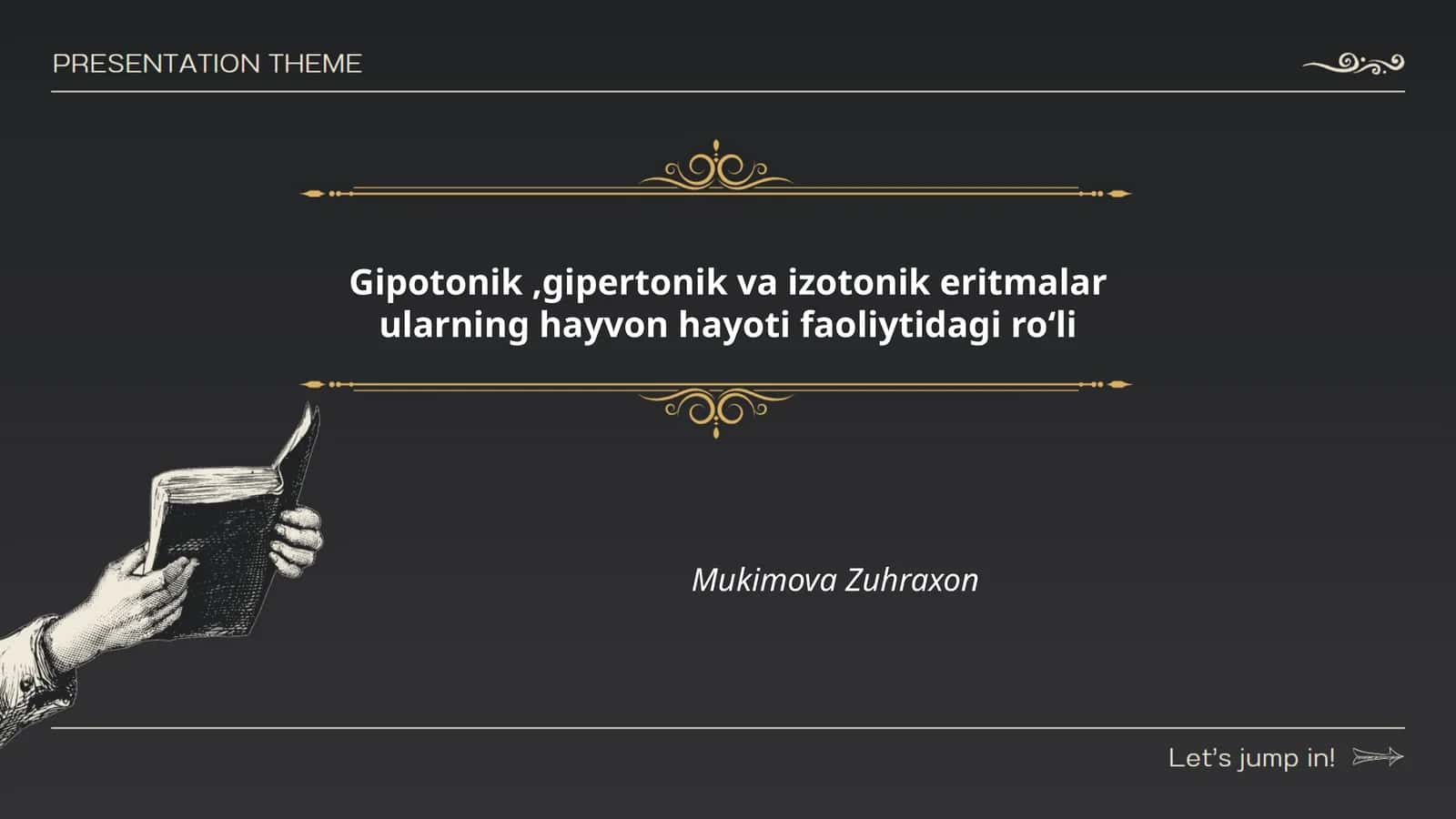 Gipotonik, Gipertonik va Izotonik Eritmalar
