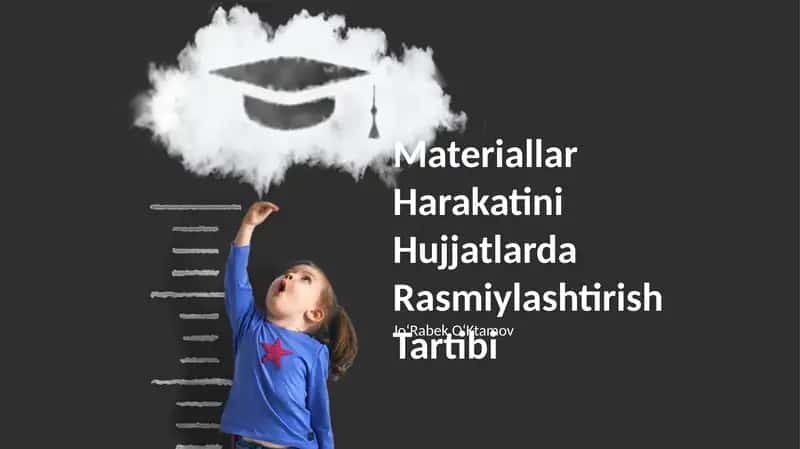 Materiallar Harakatini Hujjatlarda Rasmiylashtirish Tartibi