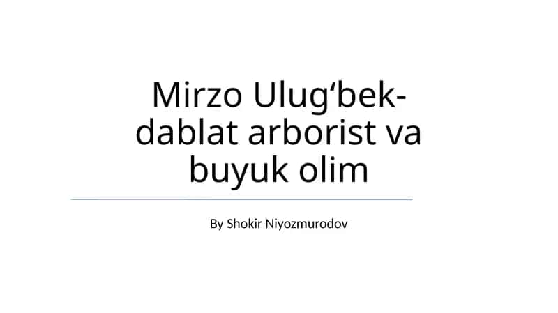 Ulug'bekning Samarqanddagi rasadxonasi