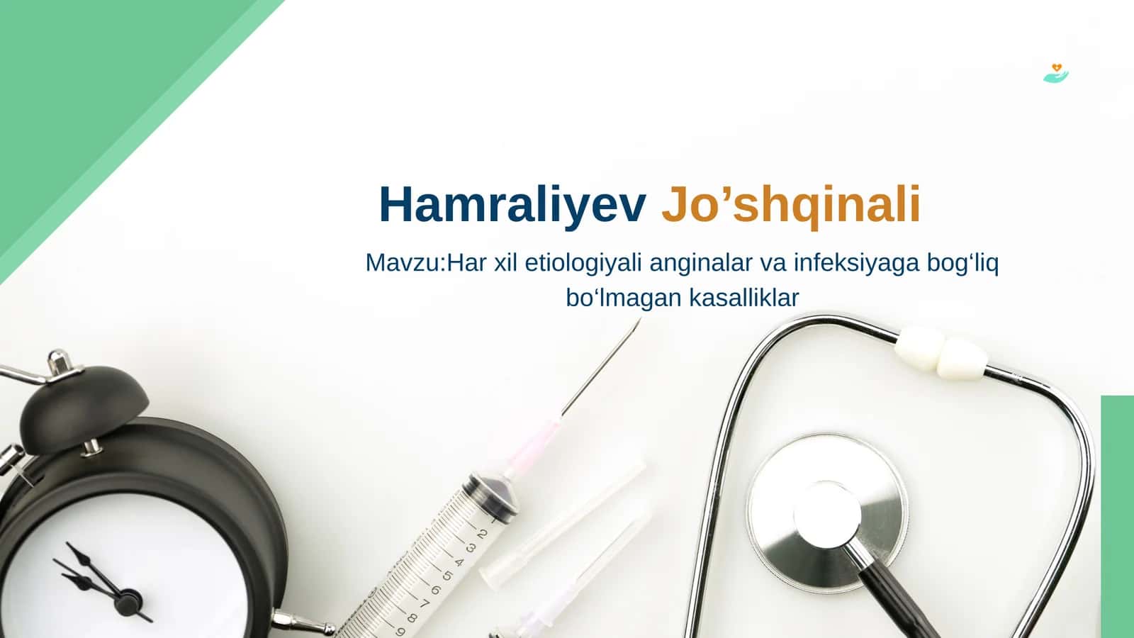 Har xil etiologiyali anginalar va infeksiyaga bog‘liq bo‘lmagan kasalliklar