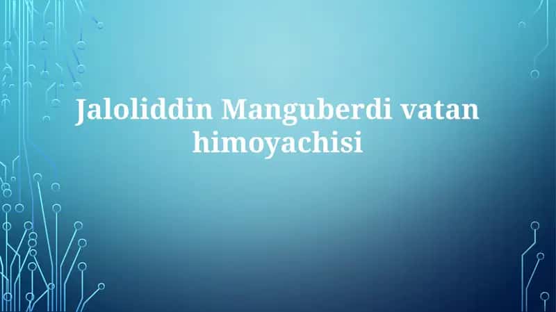 Jaloliddin Manguberdi