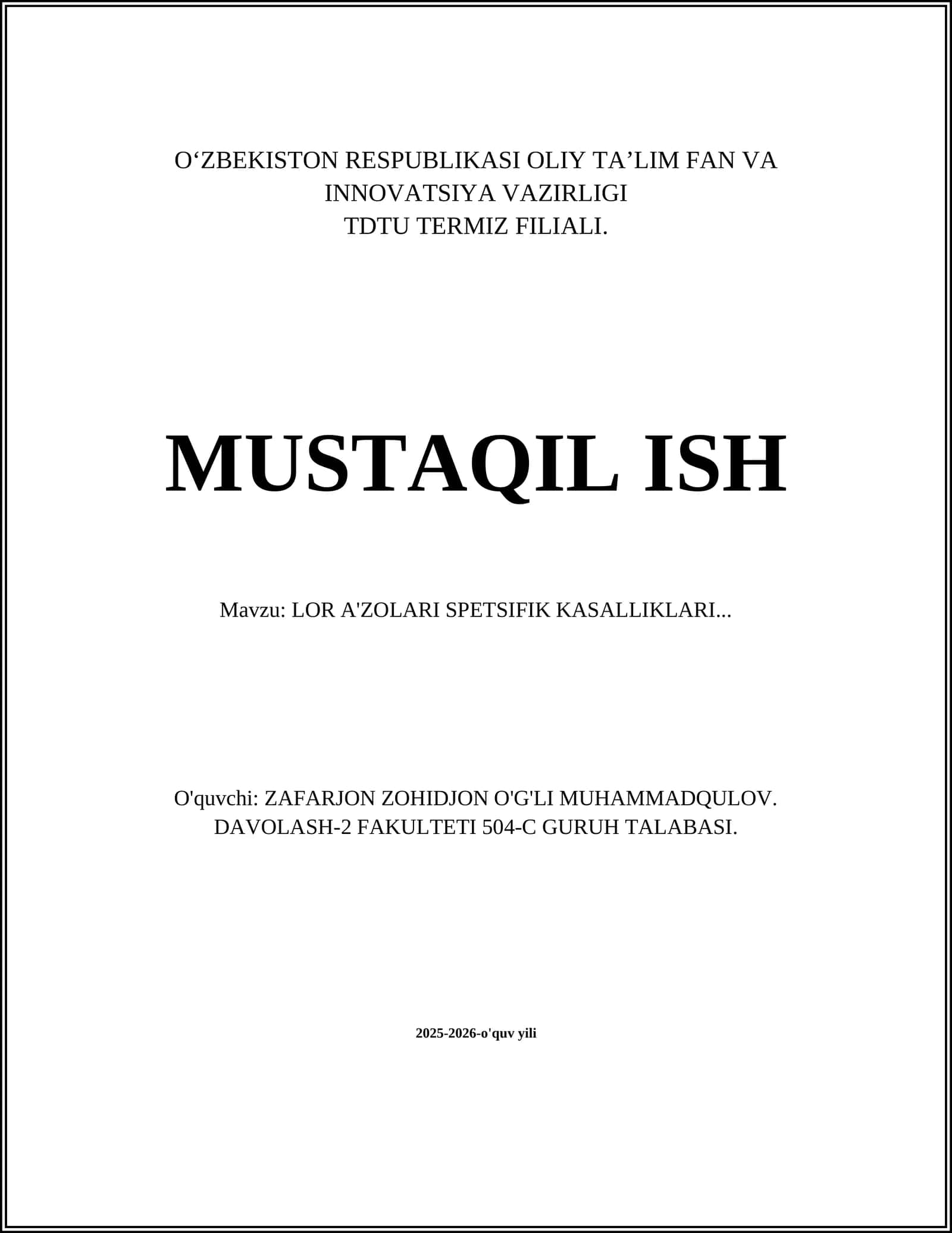 Burun Difteriyasi
