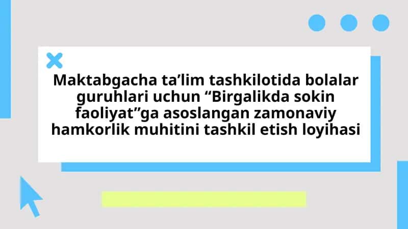 Birgalikda sokin faoliyat