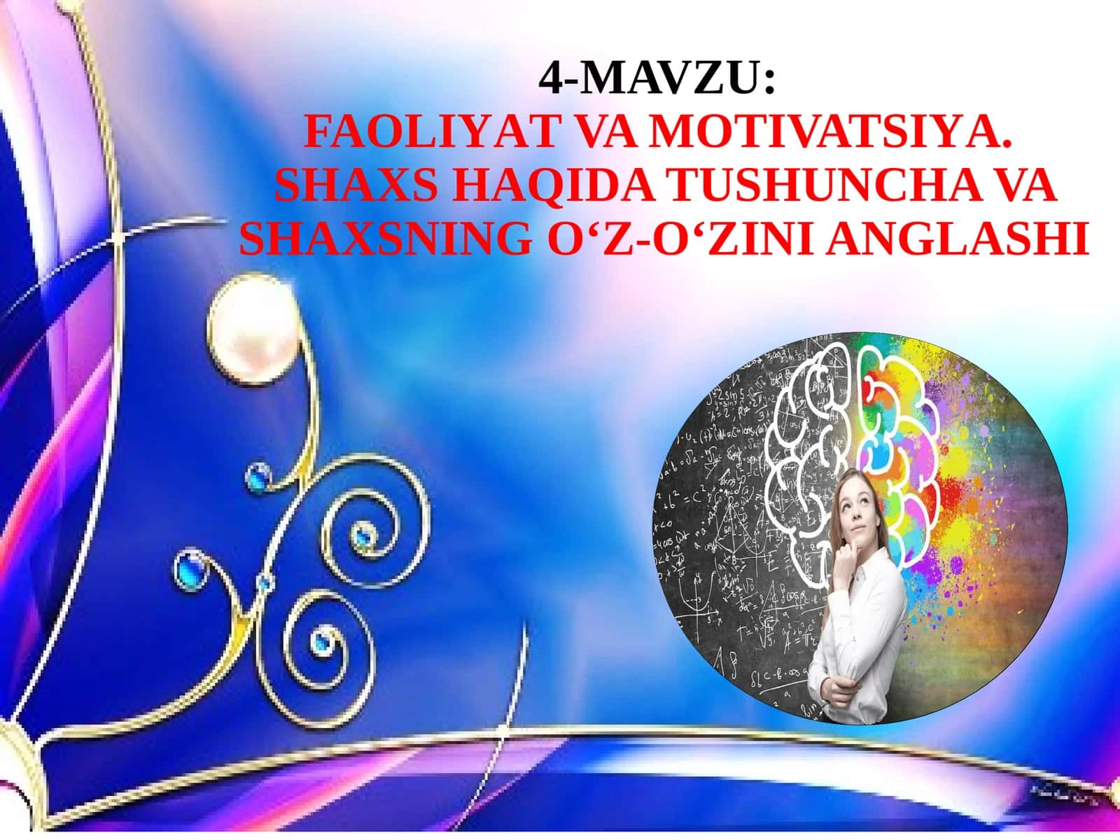 FAOLIYAT VA MOTIVATSIYA