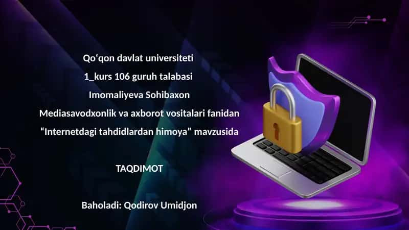 Internetdagi tahdidlardan himoya