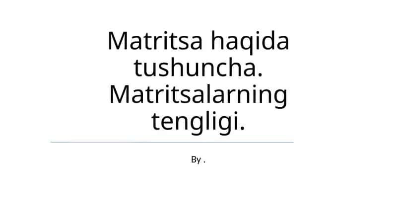 Matritsa