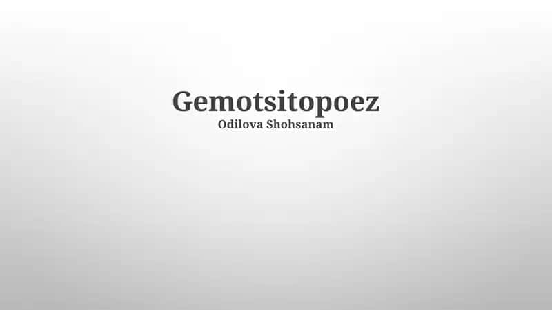 Gemmoterapiya