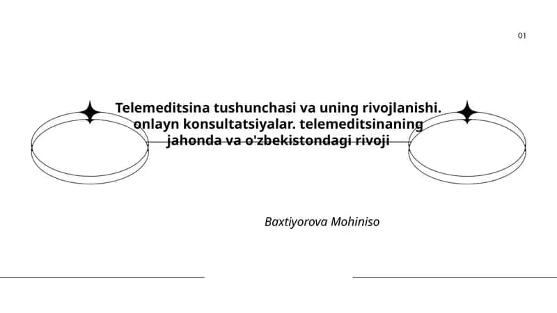 Telemeditsina tushunchasi va uning rivojlanishi