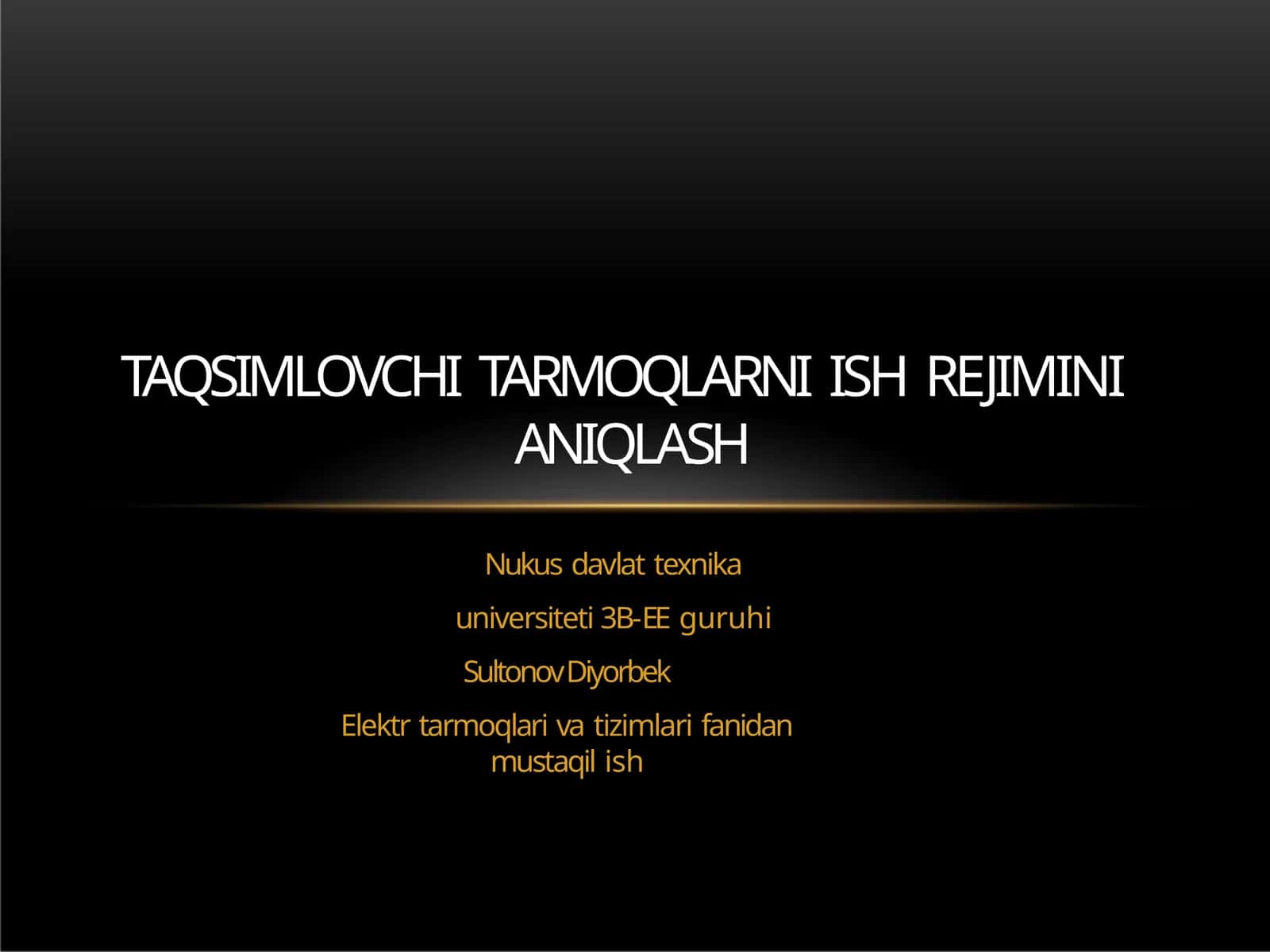 TAQSIMLOVCHITARMOQLARNIISHREJIMINIANIQLASH