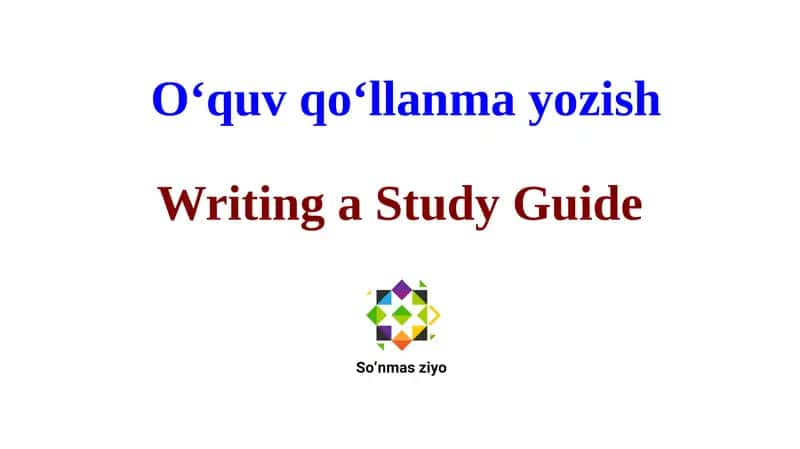 O‘quv qo‘llanma yozish