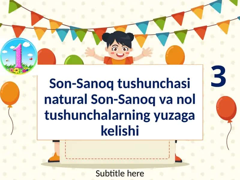 Son-Sanoq tushunchasi natural Son-Sanoq va nol tushunchalarning yuzaga kelishi