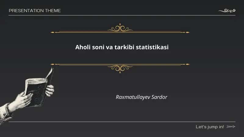 Aholi soni va tarkibi statistikasi