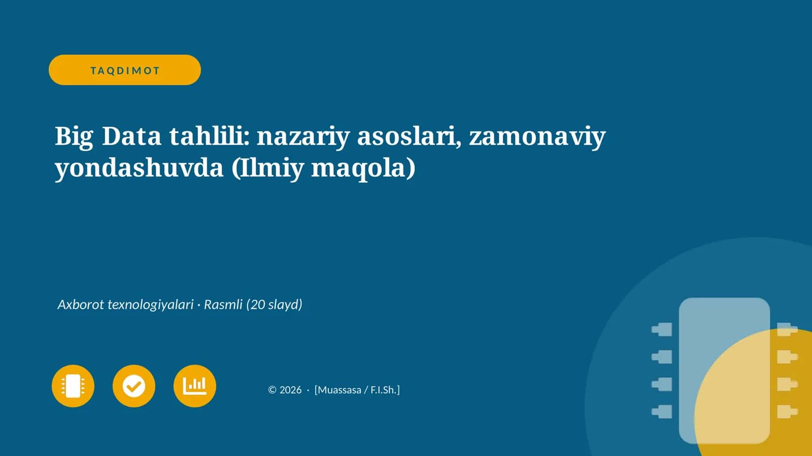 Big Data tahlili: nazariy asoslari, zamonaviy yondashuvda (Ilmiy maqola)
