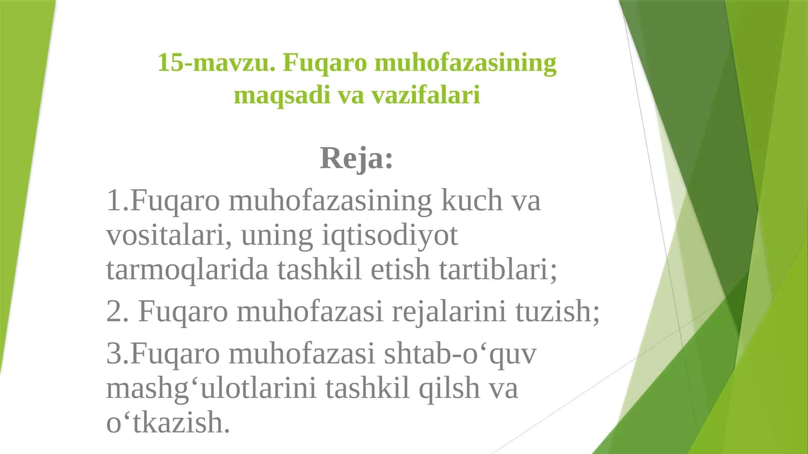 Fuqaro muhofazasining maqsadivavazifalari