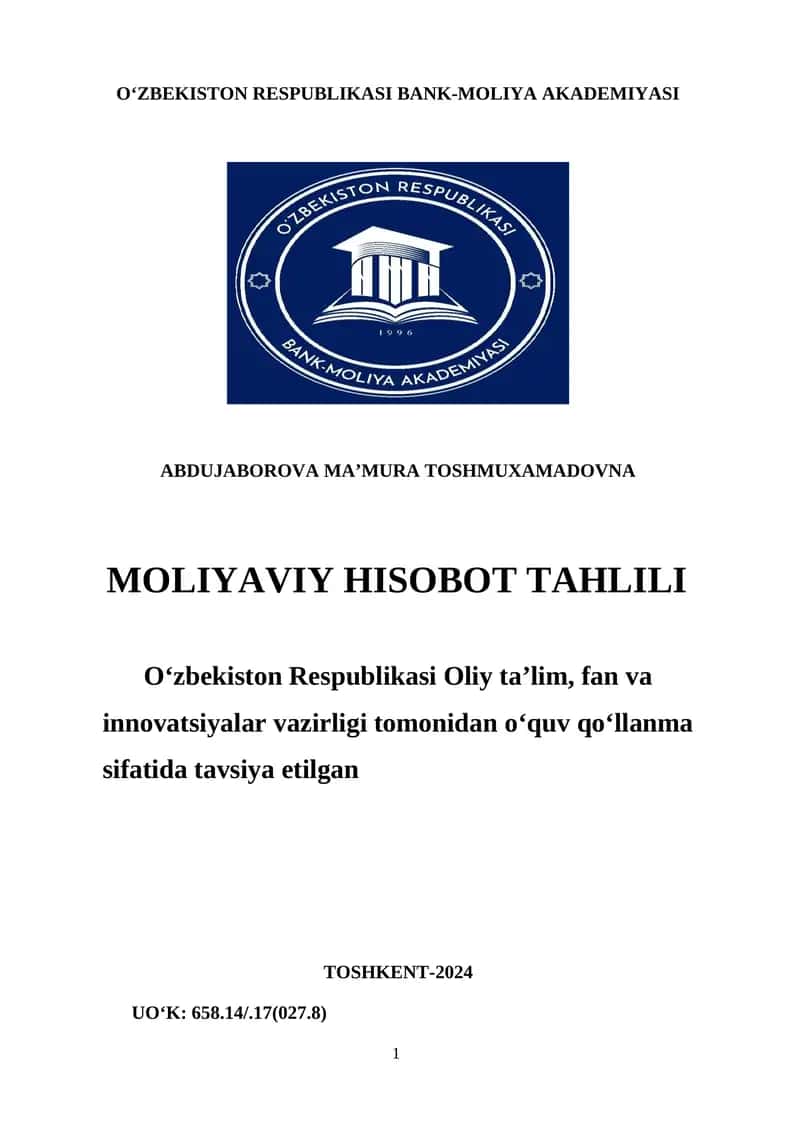 Moliyaviy hisobot tahlili