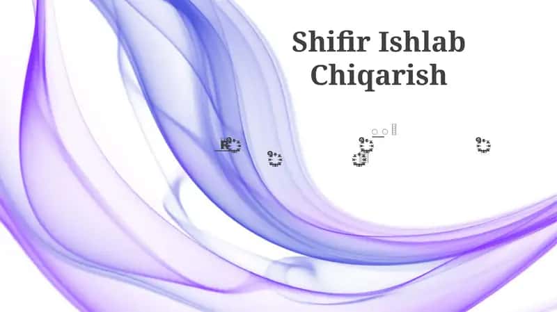 Shifir Ishlab Chiqarish