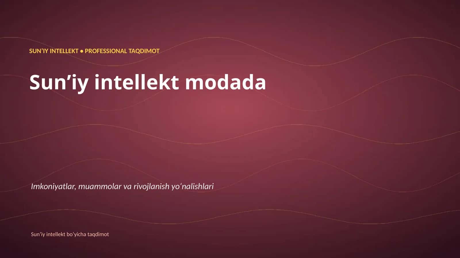 Sunʼiy intellekt modada