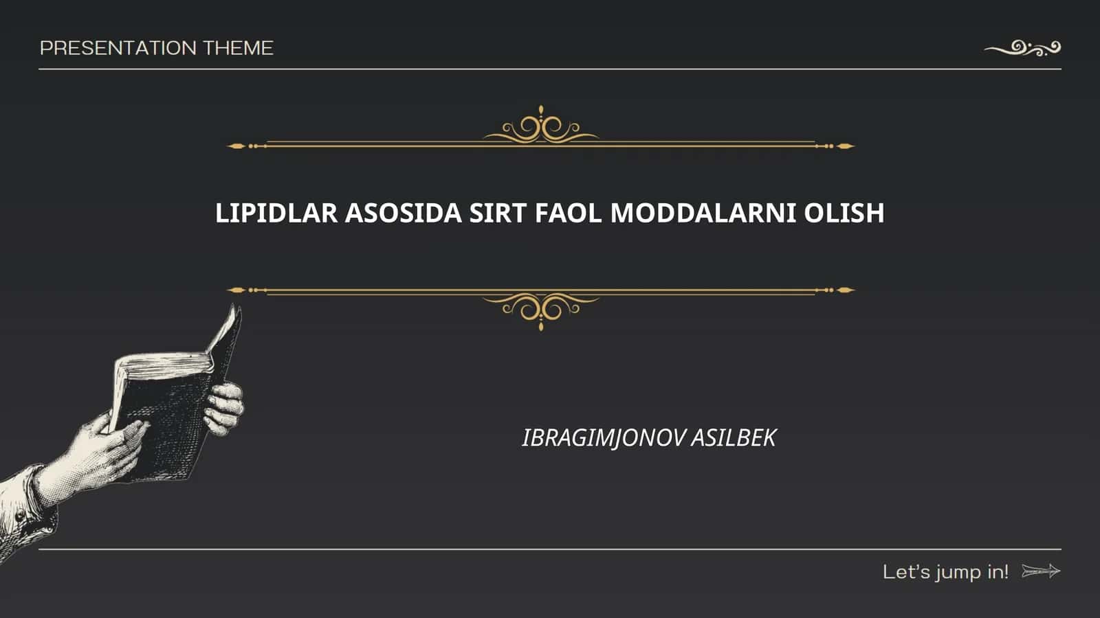 Lipidlarning kimyoviy tarkibi