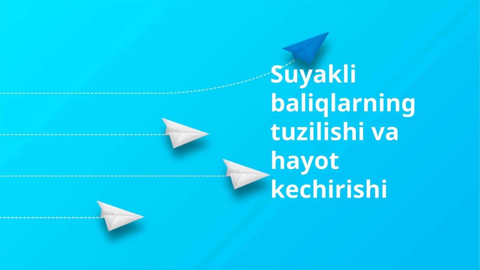 Suyakli baliqlarning tuzilishi va hayot kechirishi