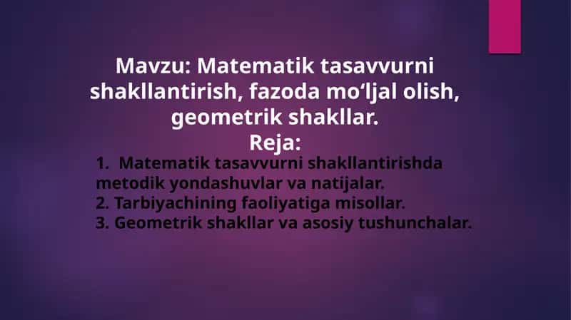 Matematik tasavvur