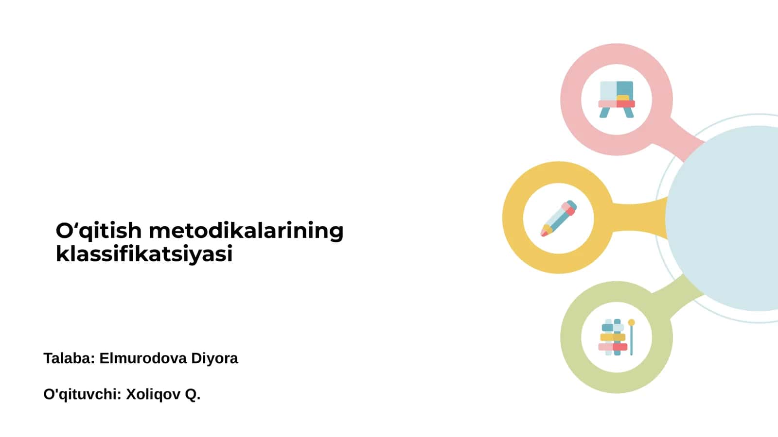 Oʻqitish metodikalarining klassifikatsiyasi